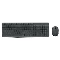 pack draadloos toetsenbord en muis LOGITECH MK 235 grijs