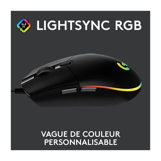Souris gaming LOGITECH G203 filaire